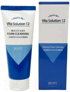 Пенка для умывания Jigott Vita Solution 12 Moisture Foam Cleansing (180мл) — фото 1