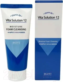 Пенка для умывания Jigott Vita Solution 12 Moisture Foam Cleansing (180мл) — фото 5
