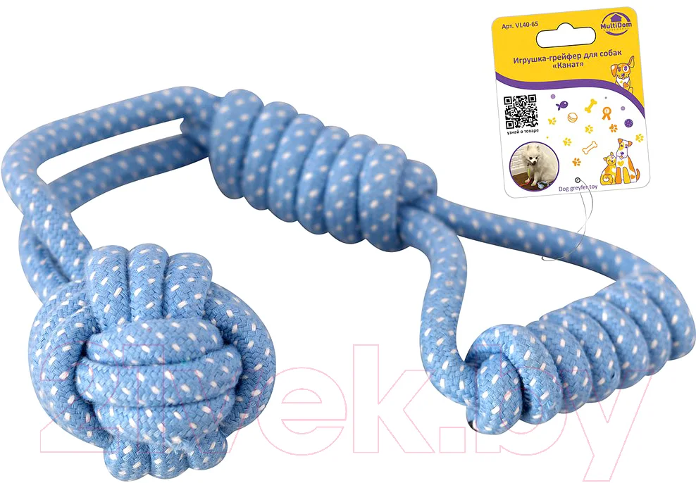 Игрушка для собак Мультидом Канат / VL40-65