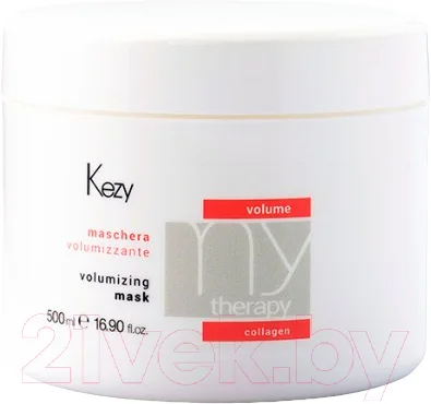 Маска для волос Kezy Volumizing Для придания объема с морским коллагеном (500мл)