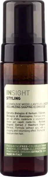 Мусс для укладки волос Insight Volumizing & Modeling Ecomousse (150мл) — фото 3