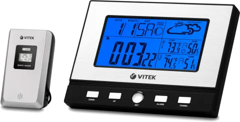 Метеостанция цифровая Vitek VT-3533 (серебристый)