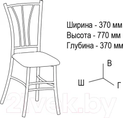 Стул ВВР Трилогия (экокожа белый крокодил) — фото 9