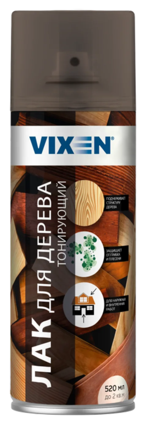 Лак Vixen Тонирующий для дерева VX91072 (520мл, палисандр)