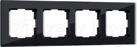 Рамка для выключателей и розеток Werkel W0041108 / a051436 (черный / стекло)