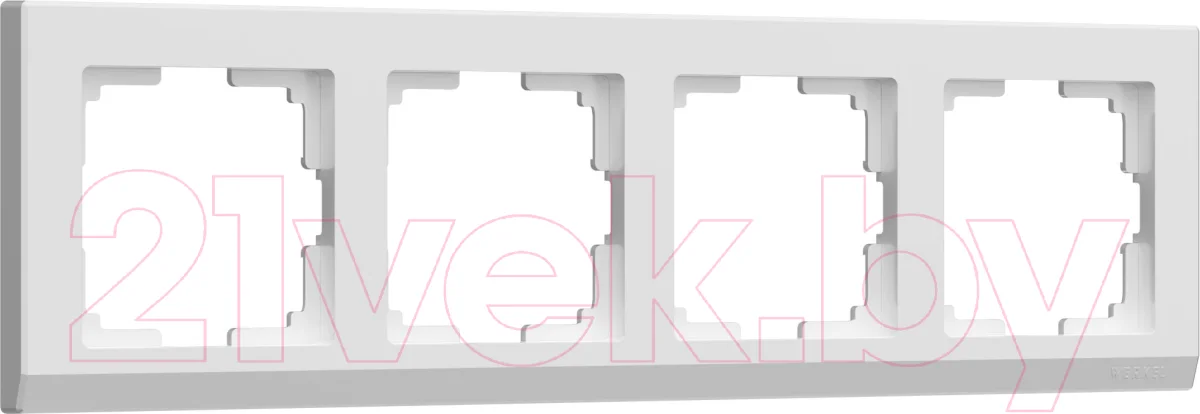 Рамка для выключателей и розеток Werkel W0041801 / a050914 (белый)