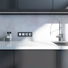 Рамка для выключателей и розеток Werkel W0042908 (черный матовый) — фото 3