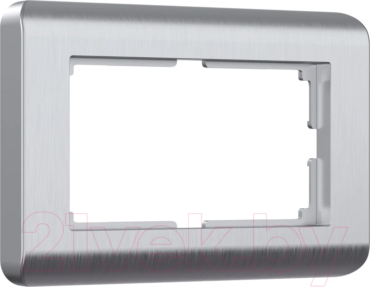Рамка для выключателей и розеток Werkel W0082106 / a051282 (серебристый)