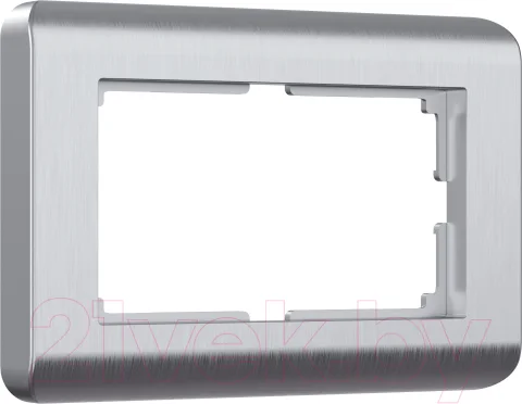 Рамка для выключателей и розеток Werkel W0082106 / a051282 (серебристый)
