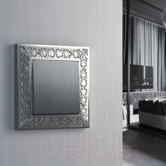 Клавиша для выключателя Werkel W1119009 (серебряный рифленый) — фото 2