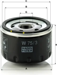 Масляный фильтр Mann-Filter W753 — фото 6
