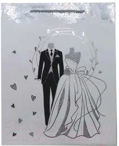 Пакет подарочный deVente Wedding / 9041183 (ассорти)