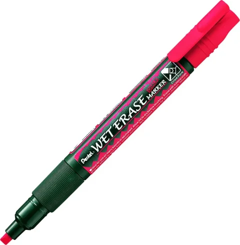 Маркер меловой Pentel Wet Erase / SMW26-B (красный)