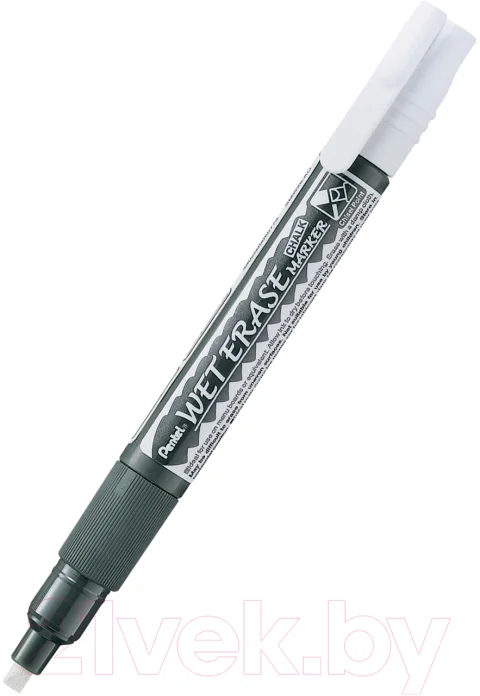 Маркер меловой Pentel Wet Erase / SMW26-W (белый)