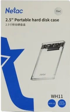 Бокс для жесткого диска Netac WH11 USB3.0 + кабель USB Type-C (NT07WH11-30CC) — фото 8