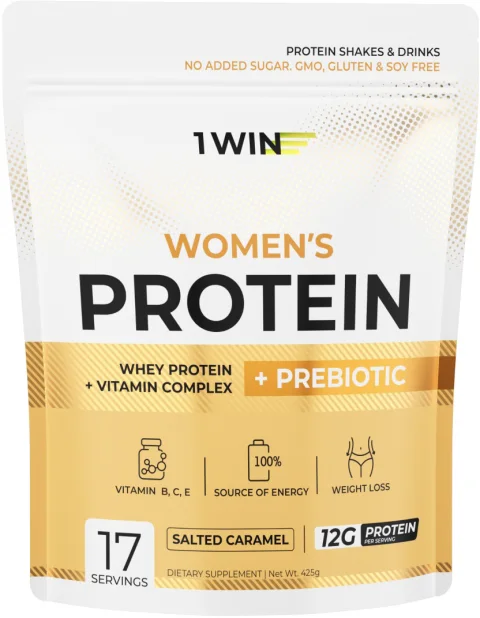 Протеин 1WIN Whey С пребиотиками (425г, соленая карамель)