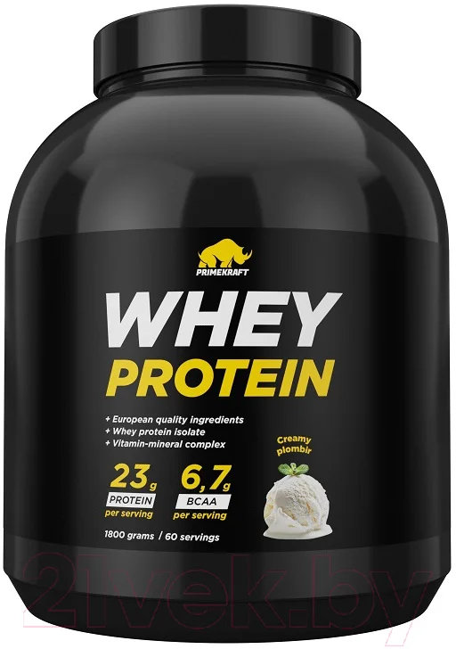 Протеин Prime Kraft Whey Сливочный пломбир (1800г, банка)