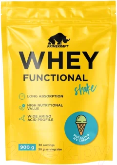 Протеин Prime Kraft Whey Functional Shake Фисташковое мороженое (900г) — фото 1