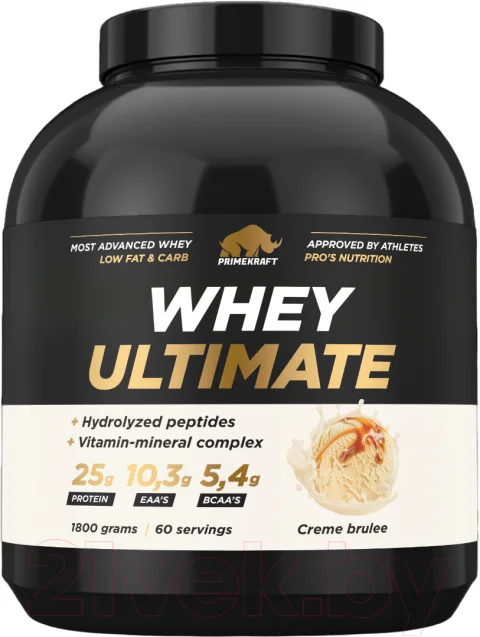 Протеин Prime Kraft Whey Ultimate Крем-брюле (1.8кг)