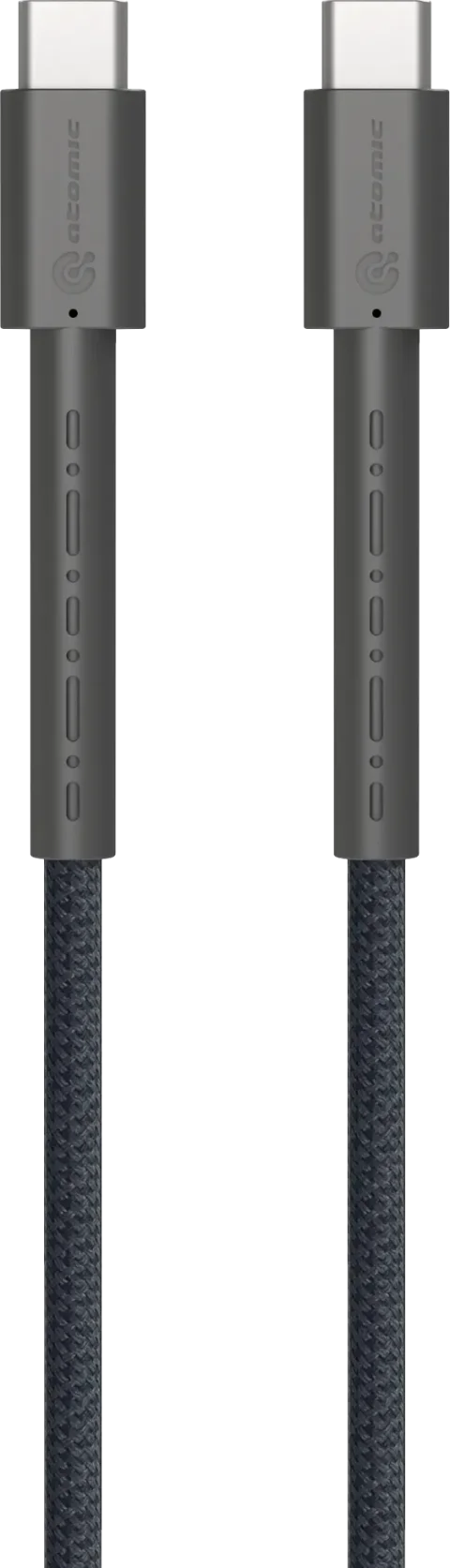 Зарядный кабель Atomic Wildcore USB-C-USB-C PD 60W / 30.365 (1.5м, темно-серый)
