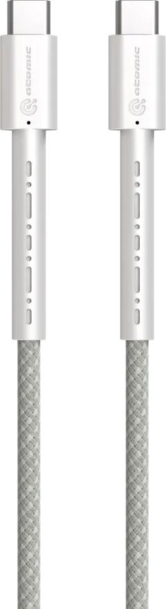 Зарядный кабель Atomic Wildcore USB-C-USB-C PD 60W / 30.366 (1.5м, белый) — фото 1