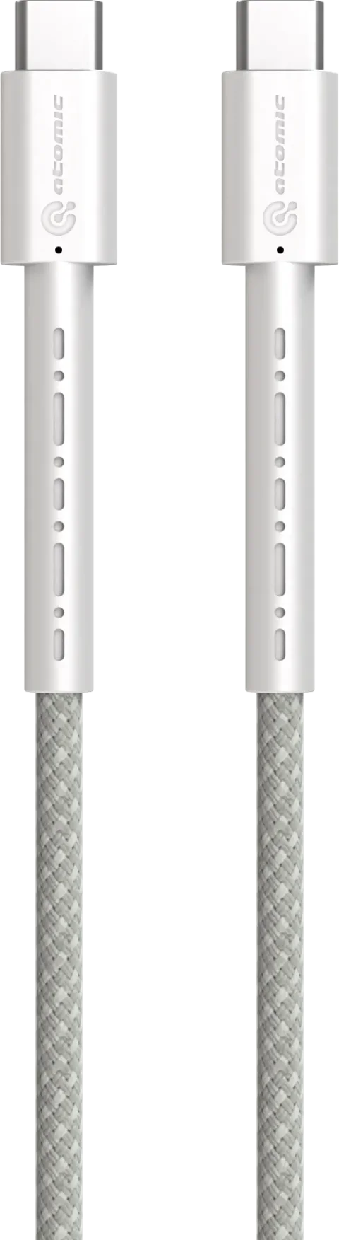 Зарядный кабель Atomic Wildcore USB-C-USB-C PD 60W / 30.366 (1.5м, белый)