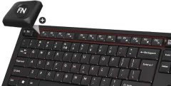 Комплект клавиатура и мышь A4Tech Wireless Desktop Fstyler FG1010 (черный/серый) — фото 3