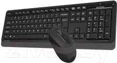 Комплект клавиатура и мышь A4Tech Wireless Desktop Fstyler FG1010 (черный/серый) — фото 9