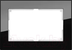 Рамка для выключателей и розеток Werkel WL01-Frame-01-DBL / a040287 (черный) — фото 3
