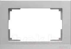 Рамка для выключателей и розеток Werkel WL04-Frame-01 / a040286 (серебристый) — фото 3
