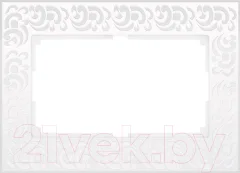 Рамка для выключателей и розеток Werkel WL05-Frame-01-DBL / a033483 (белый) — фото 1
