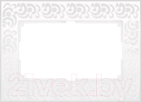 Рамка для выключателей и розеток Werkel WL05-Frame-01-DBL / a033483 (белый)