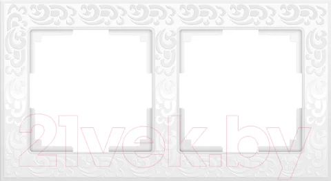 Рамка для выключателей и розеток Werkel WL05-Frame-02 / a028963 (белый)