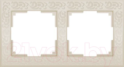 Рамка для выключателей и розеток Werkel WL05-Frame-02 / a028983 (слоновая кость)