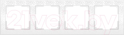 Рамка для выключателей и розеток Werkel WL05-Frame-04 / a028965 (белый)