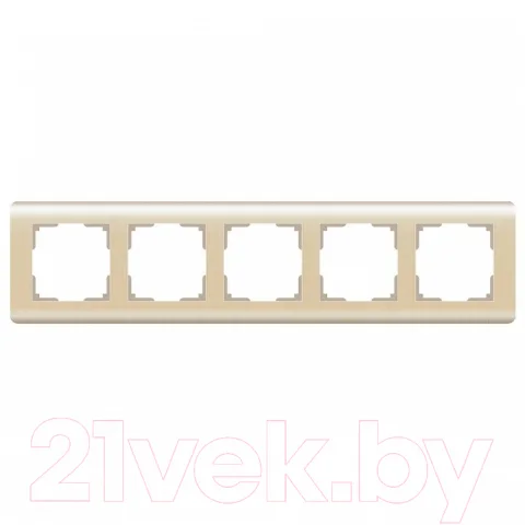 Рамка для выключателей и розеток Werkel WL12-Frame-05 / а034615 (шампань)