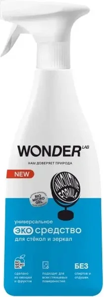 Средство для мытья стекол Wonder LAB для очистки стекол каминов и печей (550мл) — фото 3