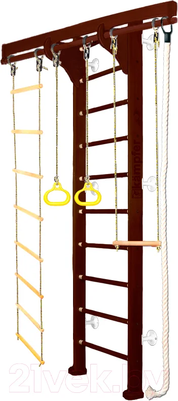 Детский спортивный комплекс Kampfer Wooden Ladder Wall (шоколадный/белый, стандарт)