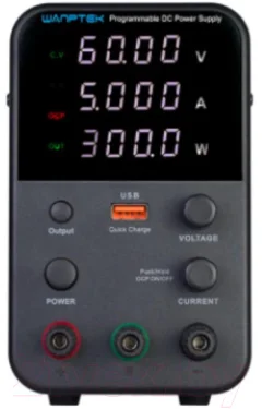 Лабораторный блок питания Wanptek WPS605H для подключения и тестирования устройств — фото 4