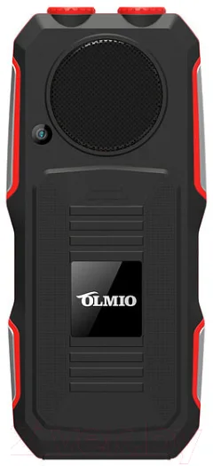 Мобильный телефон Olmio X02 (черный/красный) — фото 2