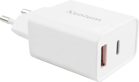 Зарядное устройство сетевое Xenium X252 + кабель / CCX252CW/00 (белый)