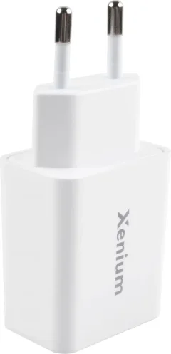 Зарядное устройство сетевое Xenium X332 + кабель / CCX332CW/00 (белый) — фото 2