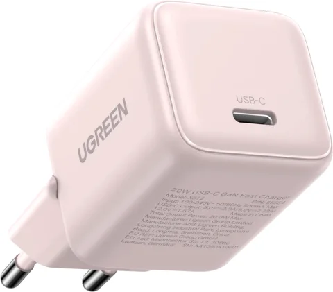 Адаптер питания сетевой Ugreen X512-55556 (розовый)