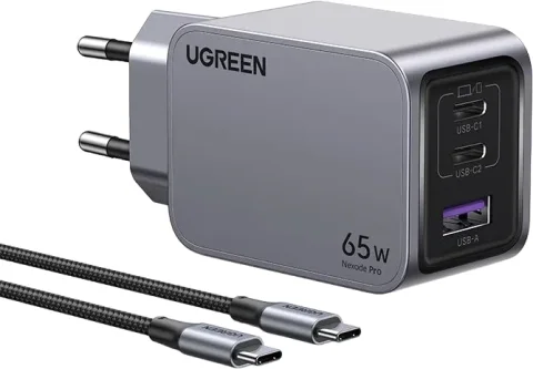 Зарядное устройство сетевое Ugreen X755 / 25871 (серый)