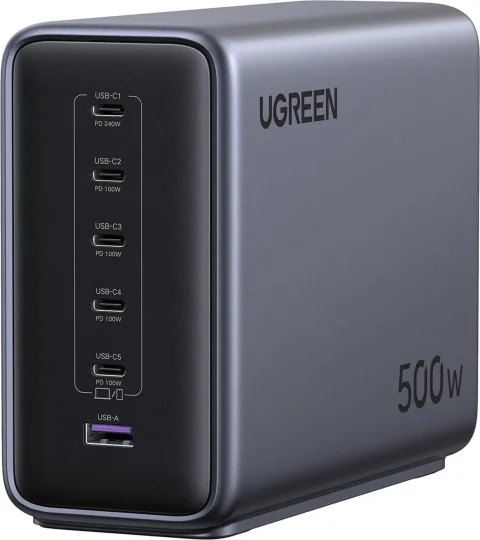 Зарядное устройство сетевое Ugreen X759 / 55550B (серый космос)