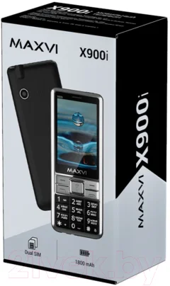 Мобильный телефон Maxvi X900i (черный) — фото 10
