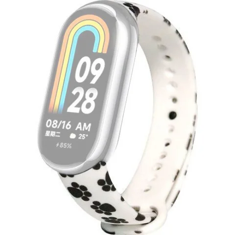Ремешок для фитнес-трекера Rumi Силиконовый для Xiaomi Smart Band 8/9 (лапки)