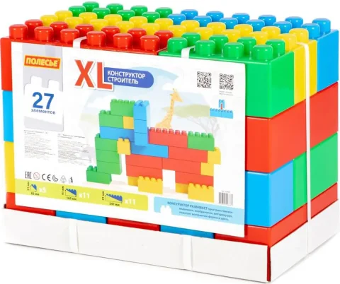 Конструктор Полесье Строитель XL / 93664 (27эл)