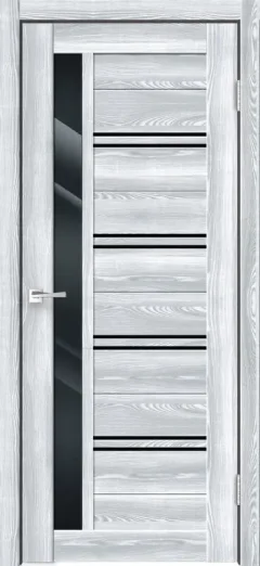 Дверь межкомнатная Velldoris Xline 1 60x200 (клен айс/лакобель черный) — фото 1