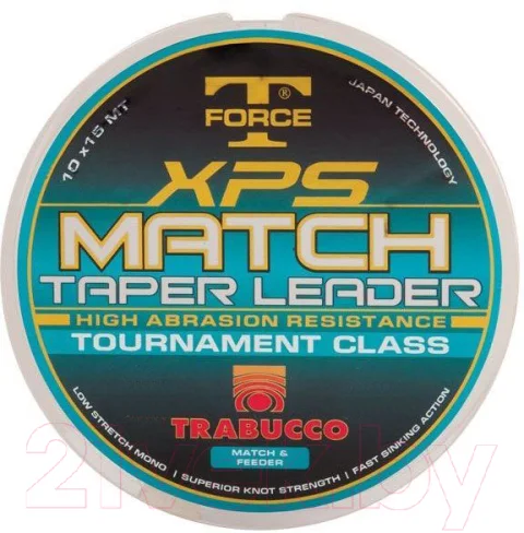 Леска монофильная Trabucco XPS Match Taper Leader / 052-02-010 (10шт)